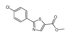 Methyl 2-(4-chlorophenyl)thiazole-5-carboxylate Structure