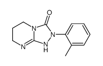 2-(2-methylphenyl)-1,5,6,7-tetrahydro-[1,2,4]triazolo[4,3-a]pyrimidin-3-one结构式
