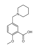 2-Methoxy-5-piperidin-1-ylmethyl-benzoic acid结构式