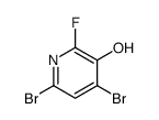 4,6-二溴-2-氟吡啶-3-醇结构式
