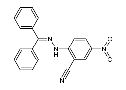 2-[2-(diphenylmethylene)hydrazino]-5-nitrobenzonitrile Structure