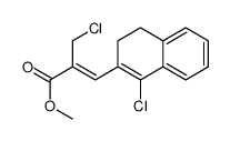 (Z)-3-(1-氯-3,4-二氢萘-2-基)-2-(氯甲基)丙烯酸甲酯结构式