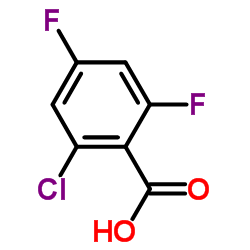 2-Chloro-4,6-difluorobenzoic acid Structure