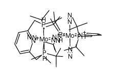 [Mo(N2)2(2,6-bis(di-t-butylphosphino)methylpyridine)]2(μ-N2) Structure
