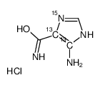 4-amino-1H-imidazole-5-carboxamide,hydrochloride结构式