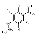 2,3,5,6-tetradeuterio-4-hydrazinylbenzoic acid,hydrochloride结构式