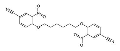 4-[6-(4-cyano-2-nitrophenoxy)hexoxy]-3-nitrobenzonitrile Structure
