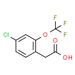 4-Chloro-2-(trifluoromethoxy)phenylacetic acid Structure