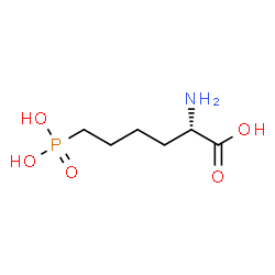 L-(+)-2-AMINO-6-PHOSPHONOHEXANOIC ACID structure