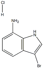 3-溴-7-氨基吲哚盐酸盐结构式