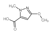 3-甲氧基-1-甲基-1H-吡唑-5-羧酸结构式