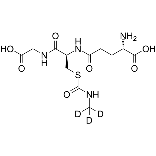 S-(N-Methylcarbamoyl)glutathione-d3 Structure