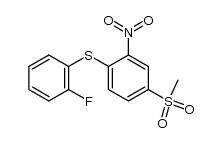 (2-fluorophenyl)(4-(methylsulfonyl)-2-nitrophenyl)sulfane结构式