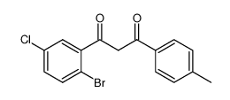 1-(2-bromo-5-chlorophenyl)-3-(p-tolyl)propane-1,3-dione Structure