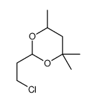 2-(2-chloroethyl)-4,4,6-trimethyl-1,3-dioxane结构式