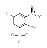 4-氯-2-硝基苯酚-6-磺酸结构式