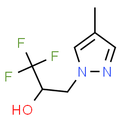 1,1,1-Trifluoro-3-(4-methyl-1H-pyrazol-1-yl)-2-propanol Structure