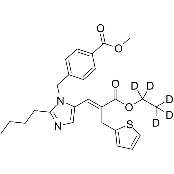 Eprosartan Ethyl-d5 Methyl Diester Structure