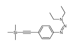 N-ethyl-N-[[4-(2-trimethylsilylethynyl)phenyl]diazenyl]ethanamine结构式