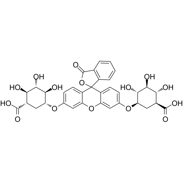 Fluorescein Di-β-D-Glucuronide Structure
