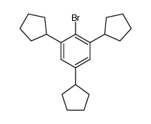 2-Bromo-1,3,5-tricyclopentylbenzene Structure