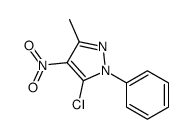 5-氯-3-甲基-4-硝基-1-苯基-1H-吡唑结构式
