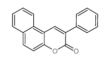 3-phenyl-5,6-benzocoumarin Structure