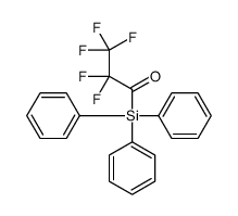 2,2,3,3,3-pentafluoro-1-triphenylsilylpropan-1-one Structure
