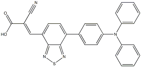 2-Cyano-3-(7-(4-(diphenylamino)phenyl)-benzo[c ][1,2,5]thiadiazol-4-yl)acrylic acid Structure