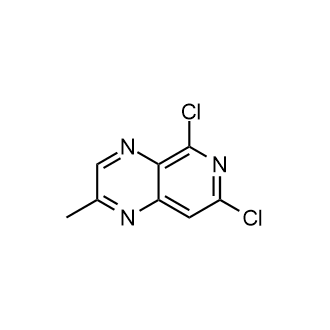 5,7-二氯-2-甲基吡啶并[3,4-b]吡嗪结构式