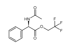 (R)-2,2,2-trifluoroethyl 2-acetamido-2-phenylacetate结构式