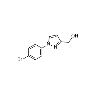 (1-(4-溴苯基)-1H-吡唑-3-基)甲醇结构式