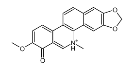 2-methoxy-12-methyl-[1,3]benzodioxolo[5,6-c]phenanthridin-12-ium-1-ol Structure