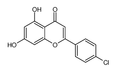 2-(4-氯苯基)-5,7-二羟基-4H-色烯-4-酮结构式