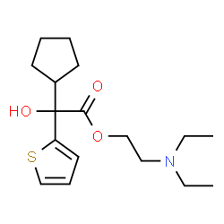 2-diethylaminoethyl alpha-cyclopentyl-alpha-2-thienylglycollate picture