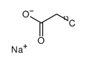 丙酸钠-3-13C结构式