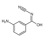 Benzamide, 3-amino-N-cyano- (9CI) structure