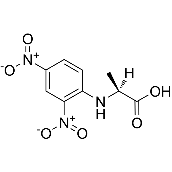 N-(2,4-Dinitrophenyl)-L-alanine structure