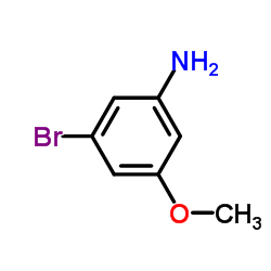 3-溴-5-甲基氧基苯胺结构式