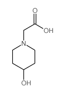 2-(4-羟基哌啶-1-基)乙酸结构式