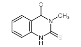 2-疏基-3-甲基-3H-喹唑啉-4-酮结构式