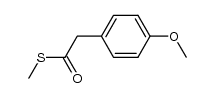 S-methyl 2-(4-methoxyphenyl)ethanethioate结构式