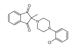 2-[4-(2-chlorophenyl)piperazin-1-yl]-2-methylindene-1,3-dione结构式