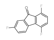 1,4,7-trifluorofluoren-9-one Structure