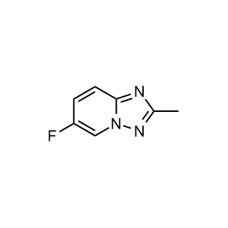 6-氟-2-甲基-[1,2,4]三唑并[1,5-a]吡啶结构式