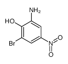 2-amino-6-bromo-4-nitrophenol结构式