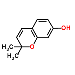 7-羟基-2,2-二甲基苯并吡喃结构式
