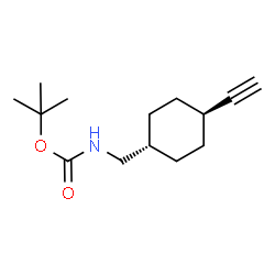 N-BOC-1-(反式-4-乙炔基环己基)甲胺结构式
