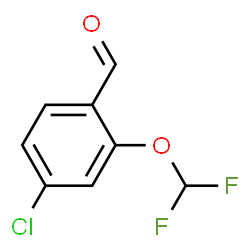 4-氯-2-(二氟甲氧基)苯甲醛结构式