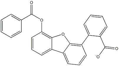 (6-benzoyloxydibenzofuran-4-yl)benzoate Structure